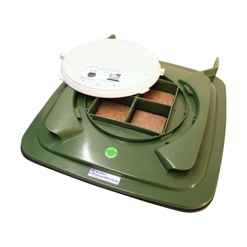 Madendeckel / Biofilterdeckel für 120l Mülltonnen in grün
