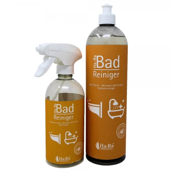 Ha-Ra Badreiniger Set: Vorratsflasche + Sprühflasche (leer)