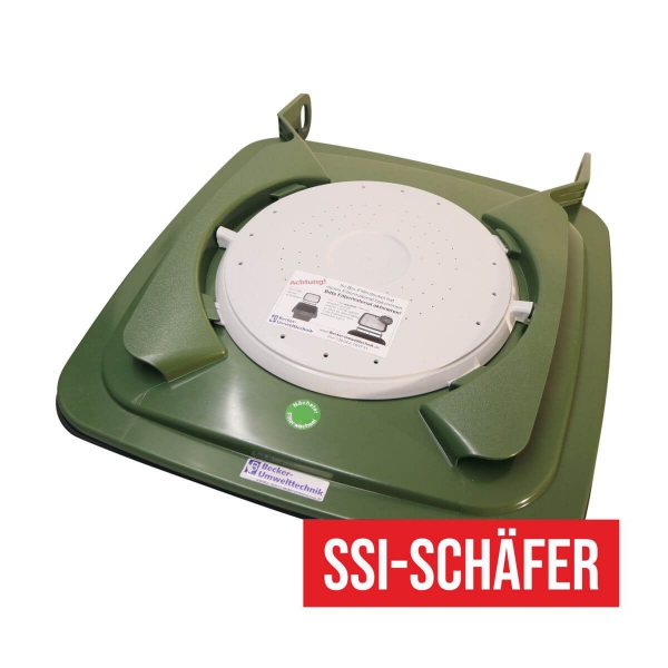 Madendeckel / Biofilterdeckel für 120l SSI Schäfertonnen in grün
